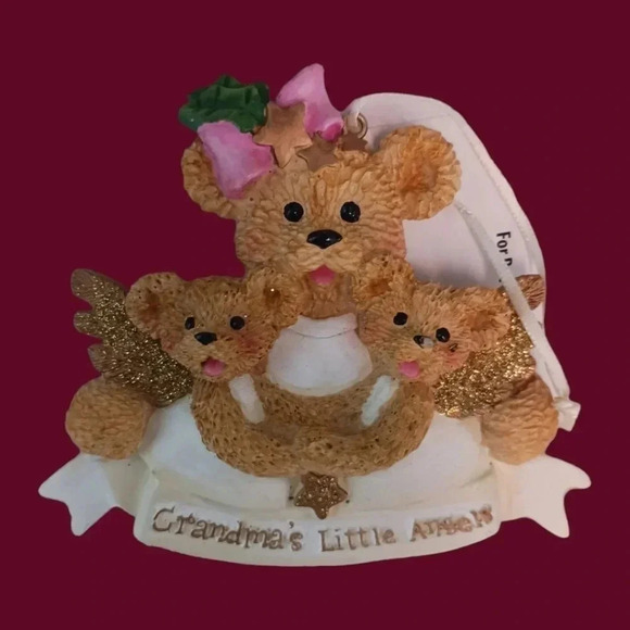 Hallmark & kurt Adler set of 2 christmas ornaments grandma & grandaughter - Picture 6 of 10